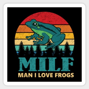 MILF - Man I Love Frogs - funny vintage Sticker